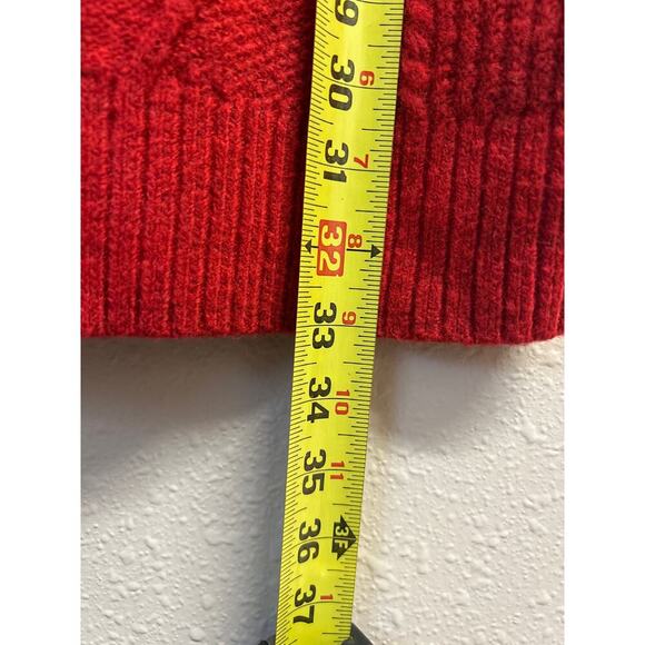 LOFT Red Women’s Sweater Knit Ribbed Dress Size XS - Picture 10 of 10
